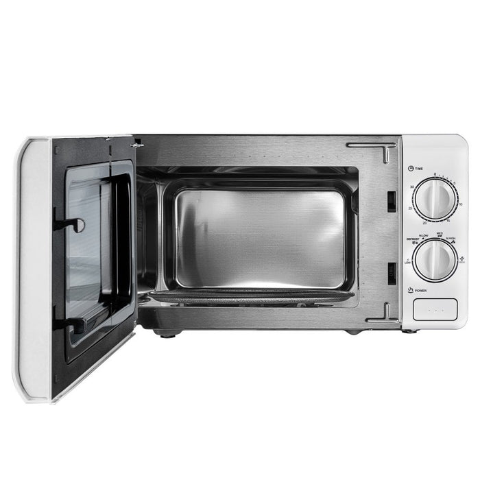 Daewoo SDA2075GE 20L White Manual 800W Microwave with Stainless Steel Cavity