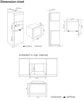 Cata UBMICL20BK.1 - Black Built-in Microwave - 20L - 700W
