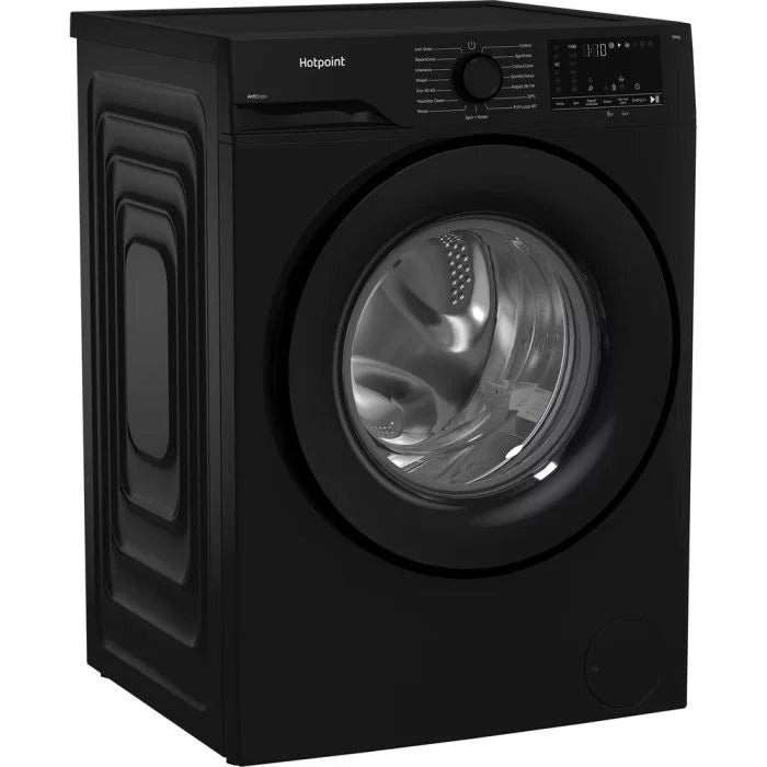 Hotpoint AntiStain H 101B ANTI STAIN UK 10kg Washing Machine with 1400 rpm - Black - A Rated