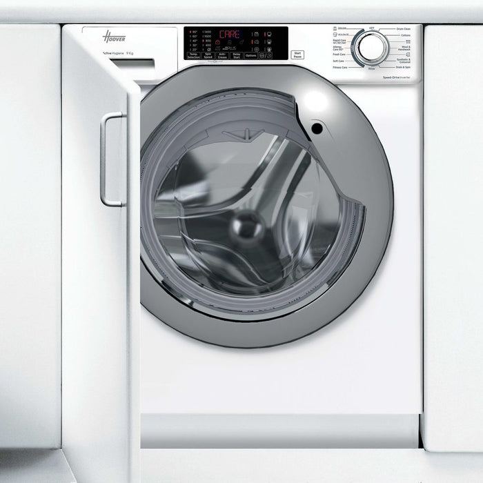 Hoover HBWS494DMSW5 H-Wash 300 Pro Integrated 9kg 1400rpm Washing Machine in White
