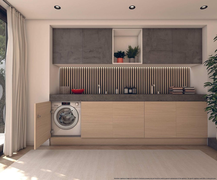 Hoover HBWS494DMSW5 H-Wash 300 Pro Integrated 9kg 1400rpm Washing Machine in White