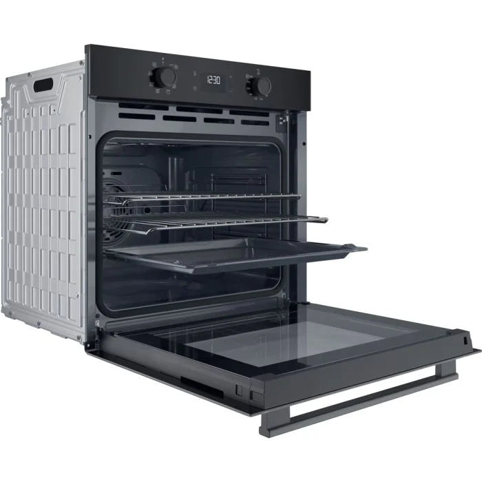 Hotpoint HO475PBUK - Black Single Oven - 71L - A++ Energy