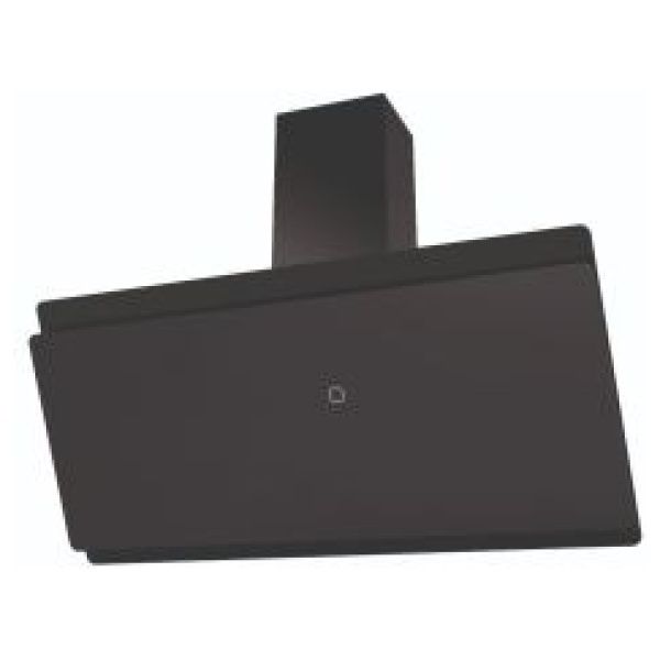 Cata ICON80H 80cm Black Angled Glass Hood with Hidden Touch