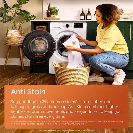 Hotpoint H 101 ANTI STAIN UK Anti-Stain 10kg Washing Machine with 1400 rpm - White - A Rated