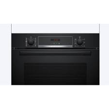 Bosch Series 4 HQA574BB3B Built In Electric Single Oven and Pyrolytic Cleaning - Black - A+ Rated