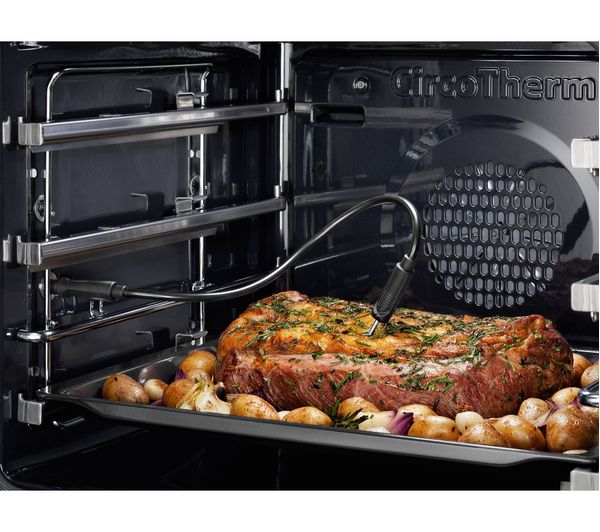 Neff U2ACM7HH0B N50 Built-In Electric Double Oven, Stainless Steel and Black, A Rated