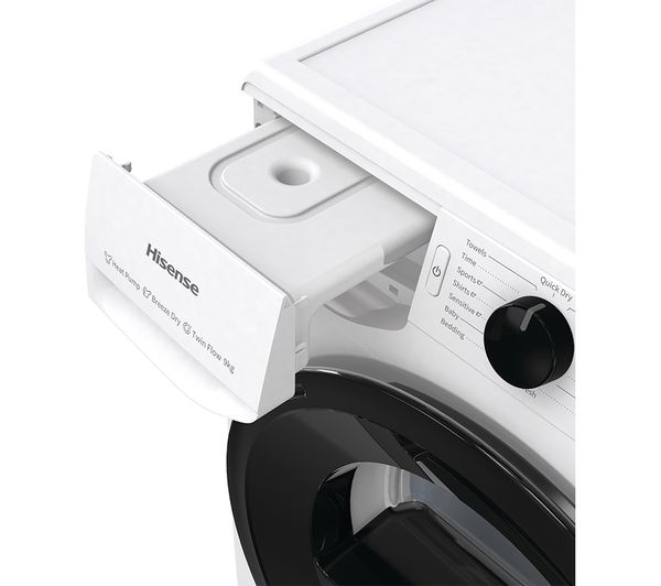 HISENSE Series 3+ DHGC903 9 kg Heat Pump Tumble Dryer - White