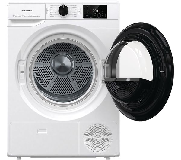 HISENSE Series 3+ DHGC903 9 kg Heat Pump Tumble Dryer - White