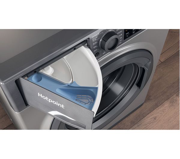 HOTPOINT Anti-stain NSWF 7469 GG UK 7 kg 1400 Spin Washing Machine - Graphite