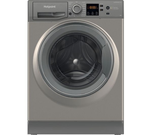 HOTPOINT Anti-stain NSWF 7469 GG UK 7 kg 1400 Spin Washing Machine - Graphite