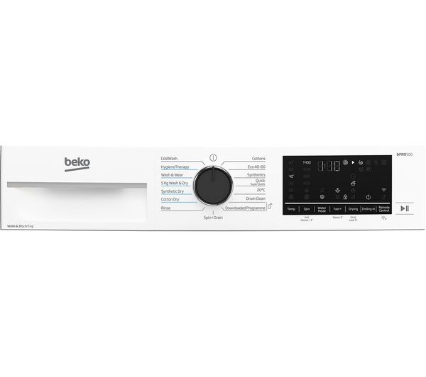 BEKO Pro UltraFast B3D58545UW WiFi-enabled 8 kg Washer Dryer - White