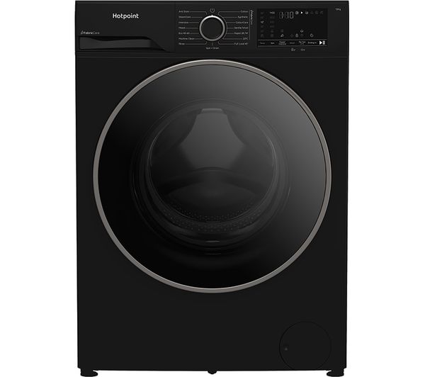 Grade A HOTPOINT FabricCare HBCA 123B CARE UK 12 kg 1400 Spin Washing Machine - Black