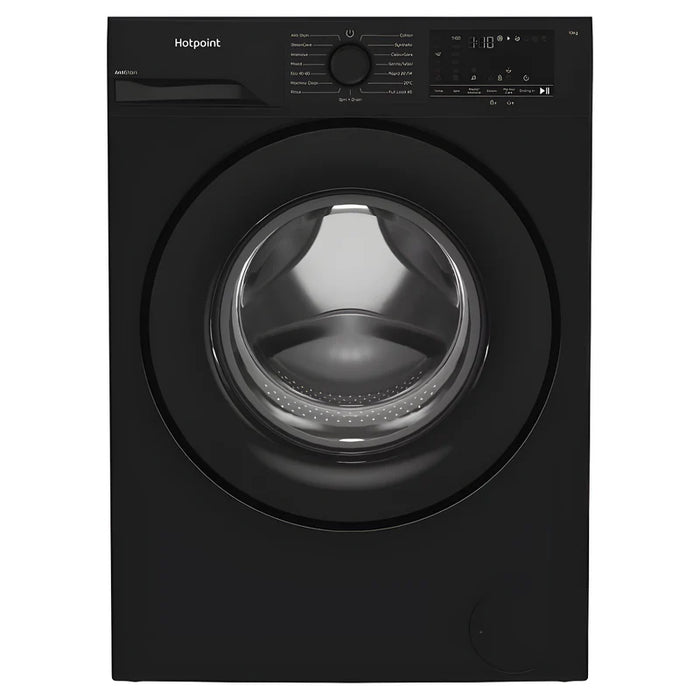 Hotpoint AntiStain H 101B ANTI STAIN UK 10kg Washing Machine with 1400 rpm - Black - A Rated