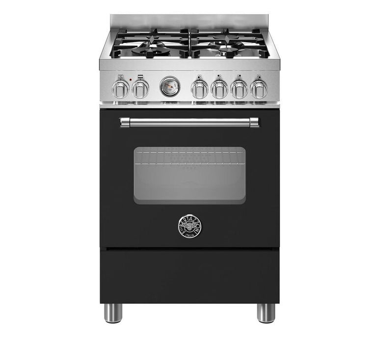 Bertazzoni MAS64L1ENEC Master 60cm Range Cooker Single Oven Dual Fuel Black