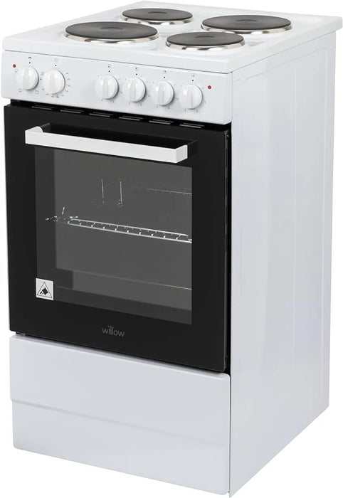 Willow WE50SSW 50cm Single Cavity Electric Cooker White
