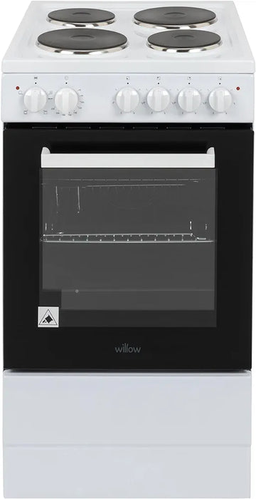 Willow WE50SSW 50cm Single Cavity Electric Cooker White