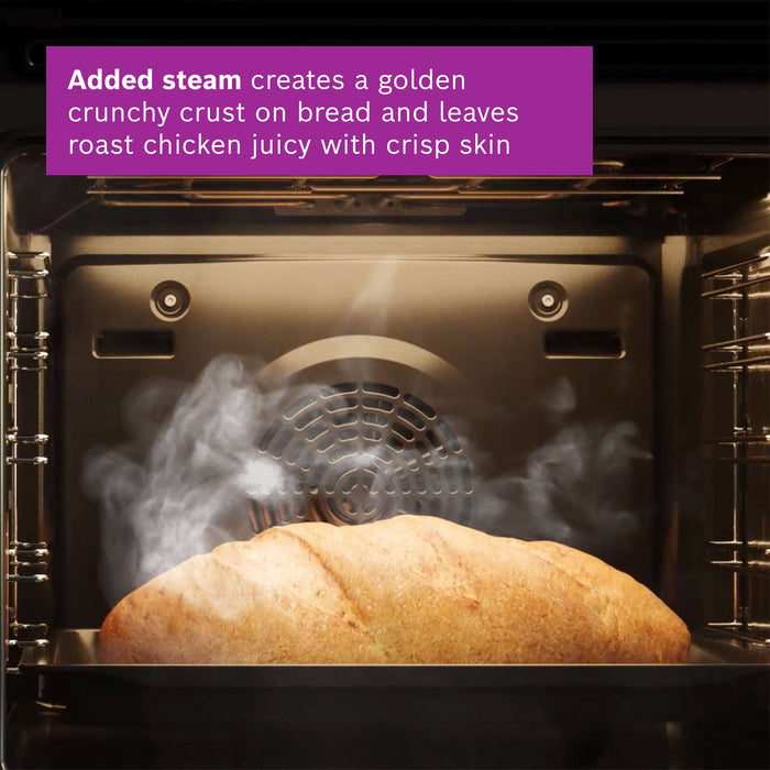 Bosch HQA534BB3B Series 4 Built-In Electric Single Oven, Black, A+ Rated
