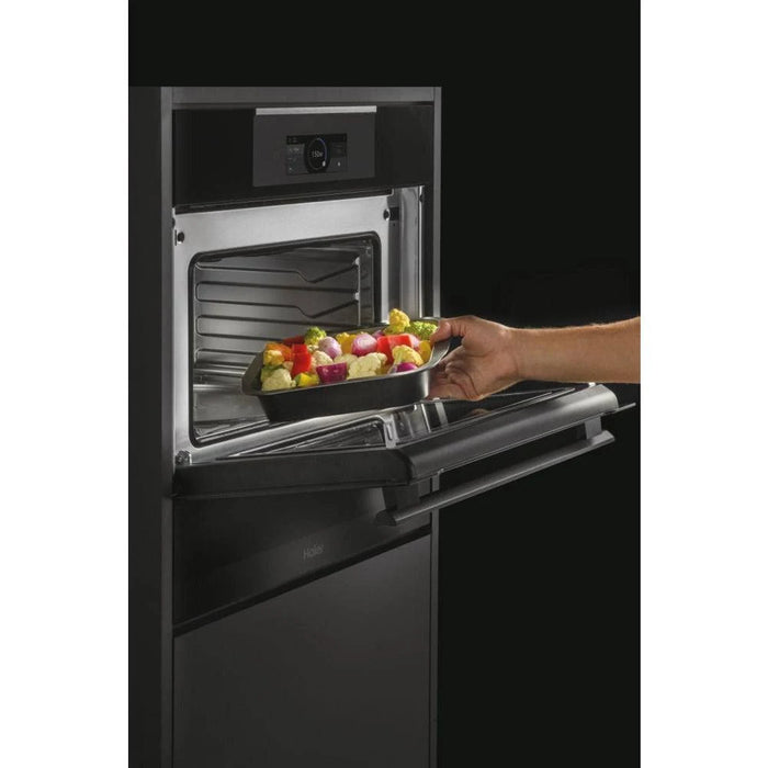 Haier HWO45NB6T0B1 I-Touch 45cm Compact Wi-Fi Oven with Microwave