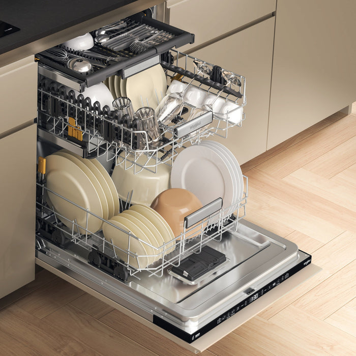 Whirlpool W7I HF60 TUS UK - Black Integrated Dishwasher - A energy