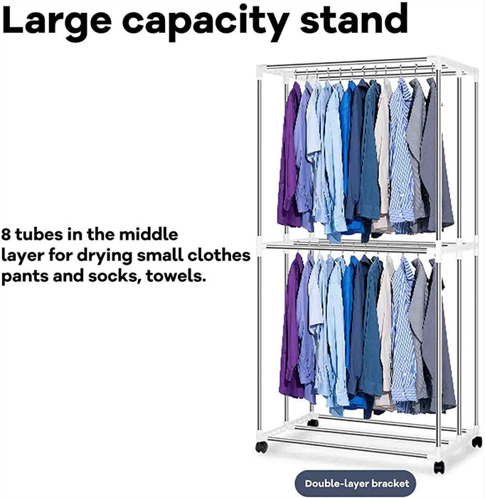 Electric Clothes Dryer, Clothes Airer Indoor Folding, Multiple Gears Fast Drying Indoor Clothes Dryer, Power Saving Large Space Heated Dryer Haze Weather