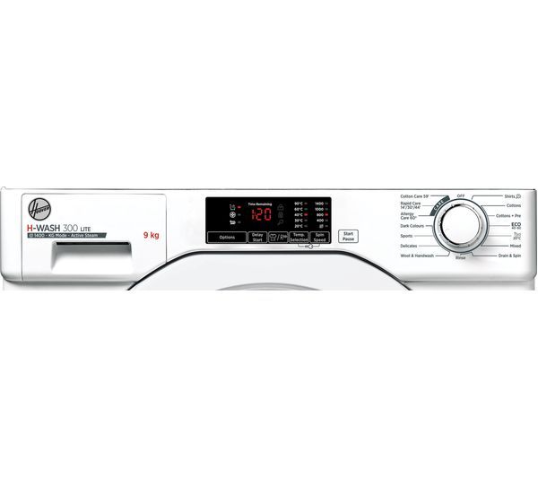 HOOVER H-WASH 300 Lite HBWS 49D1ACE -80 Integrated 9 kg 1400 Spin Washing Machine
